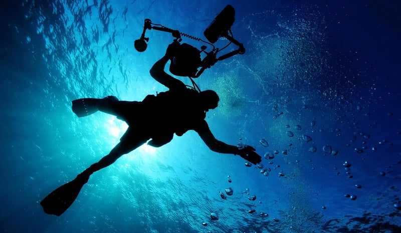 Diving underwater